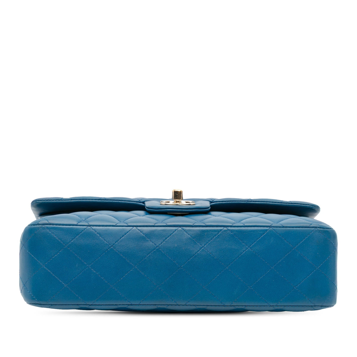 Chanel Medium Classic Lambskin Double Flap Blue