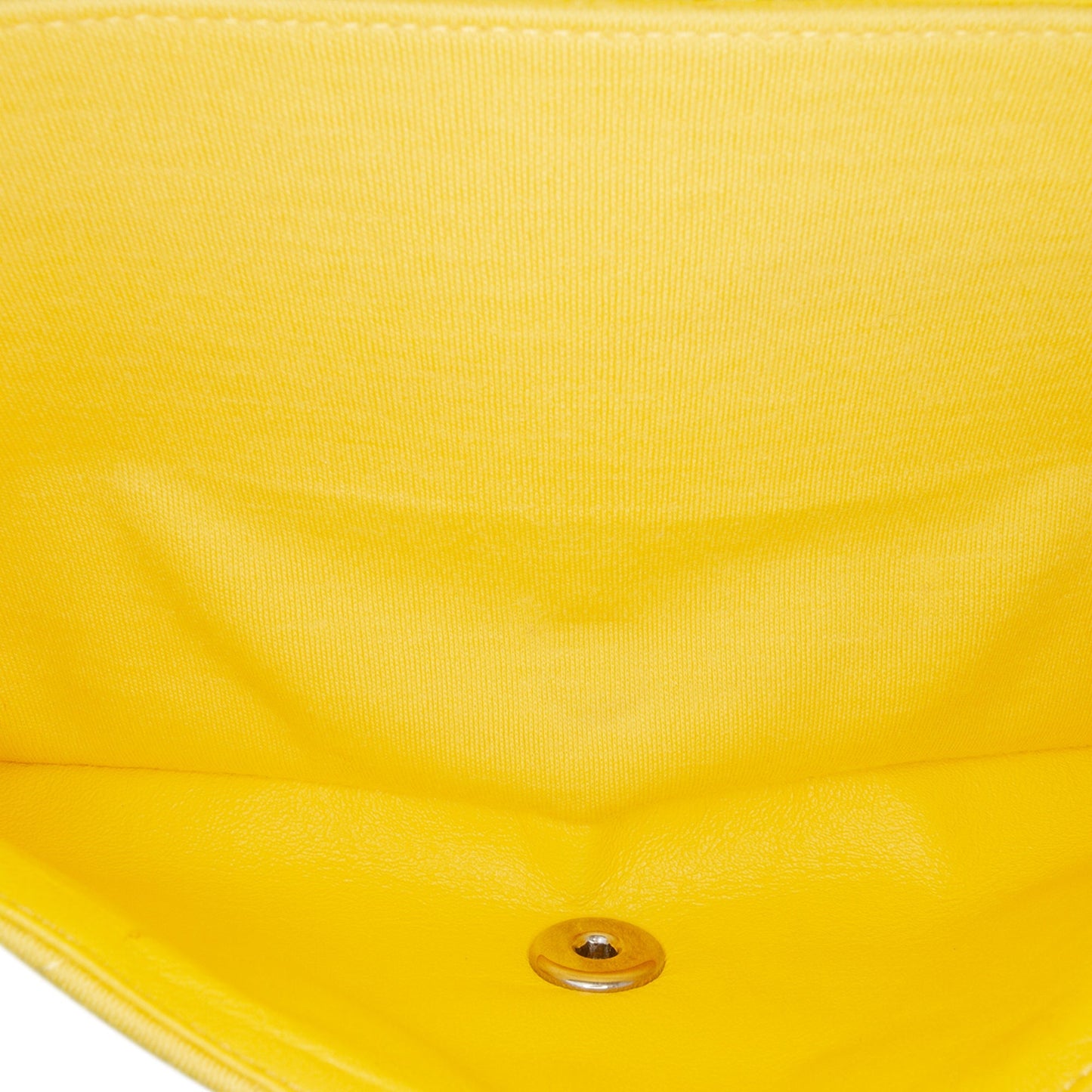 Chanel Medium Classic Jersey Double Flap Yellow