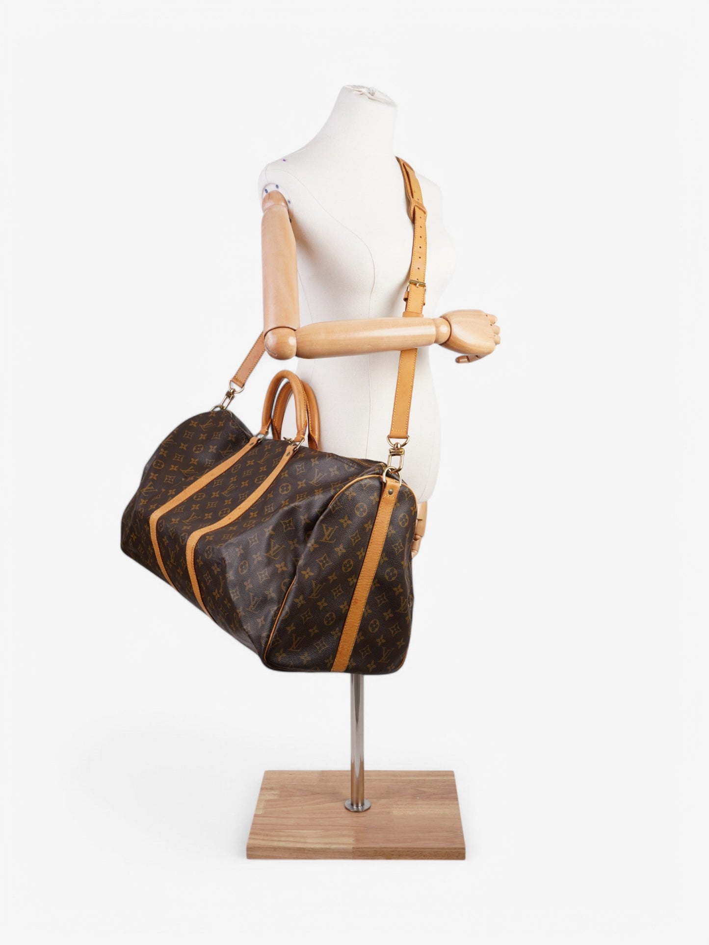 Louis Vuitton Keepall Bandouliere Monogram Coated Canvas 55