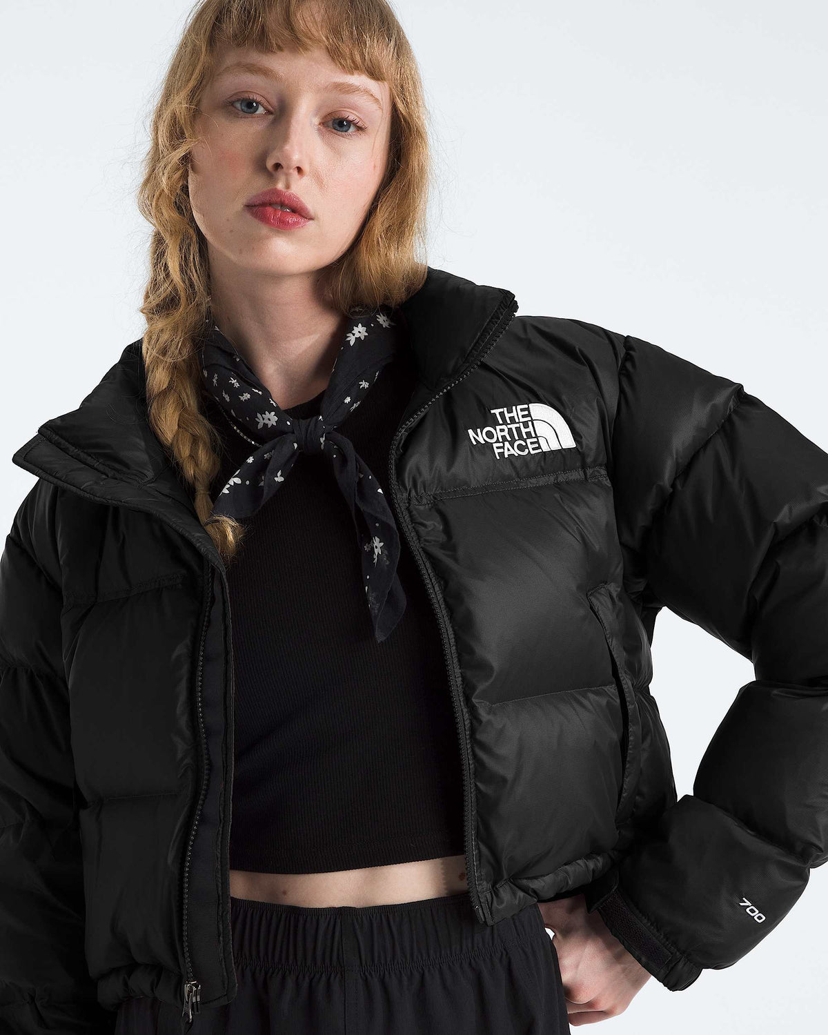 The North Face Nuptse Short Jacket - TNF Black / Recycled Down