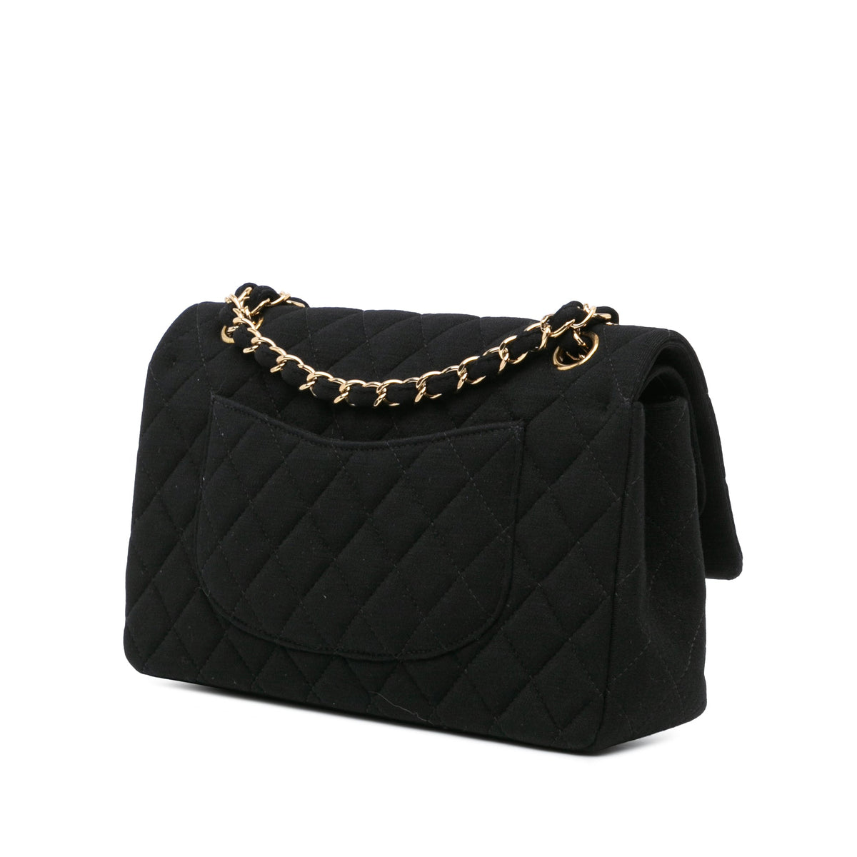 Chanel Medium Classic Jersey Double Flap Black