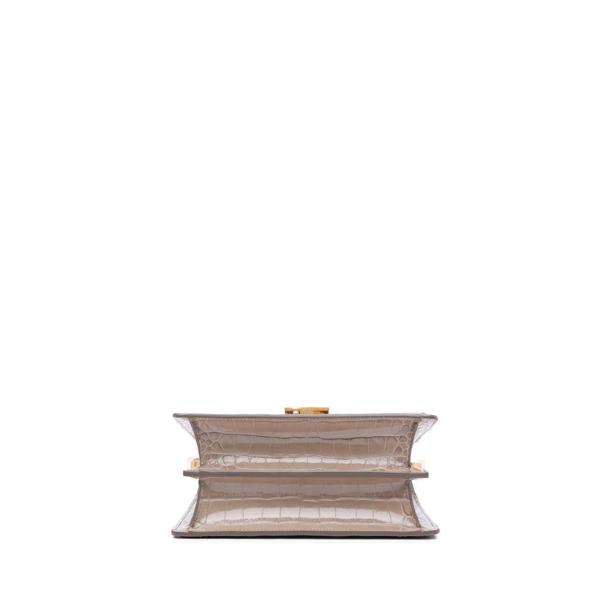 Balmain Embossed Leather Ely Shoulder Bag Brown