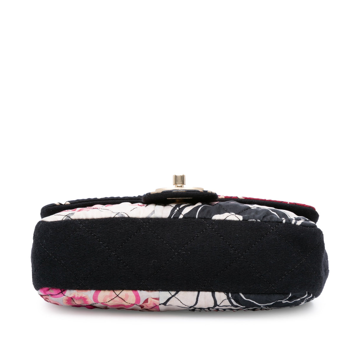 Chanel Mini Rectangular Printed Nylon and Jersey Patchwork Single Flap Multi