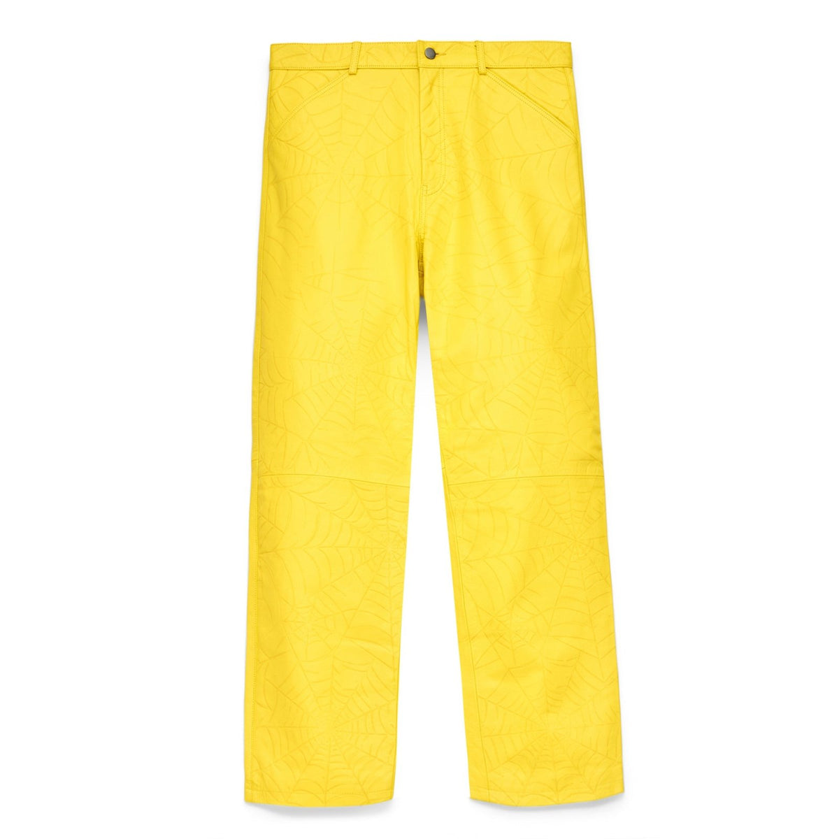 DEBOSSED WEB LEATHER PANT