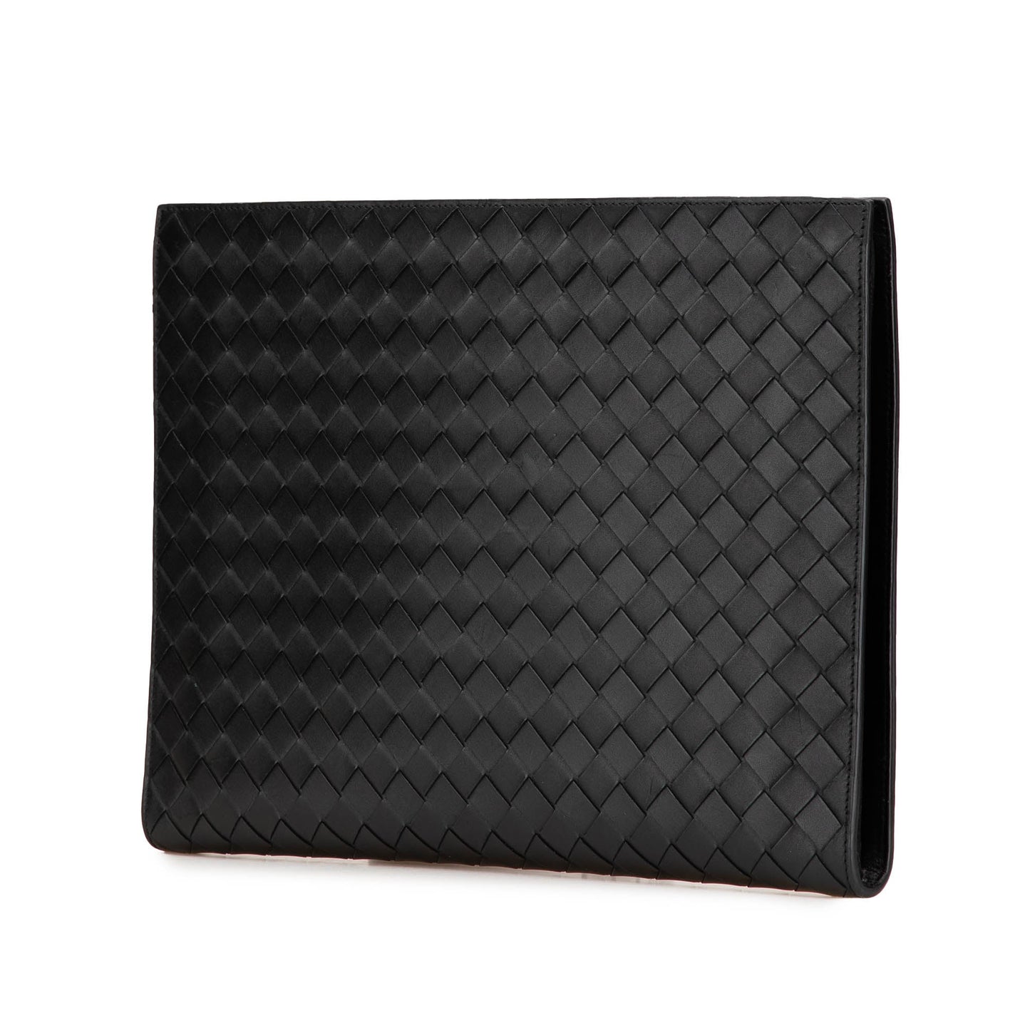 Bottega Veneta Medium Calfskin Intrecciato Document Case Black