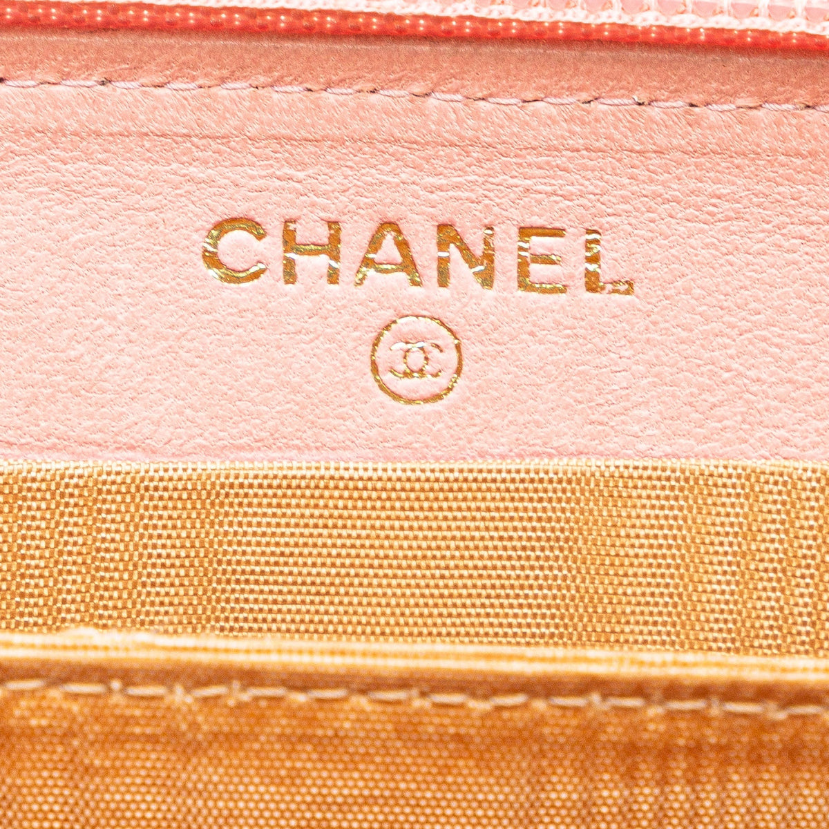 Chanel CC Caviar Continental Zip Wallet Pink