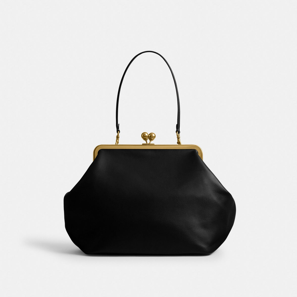 Coach Kisslock Frame Bag - Brass/Black
