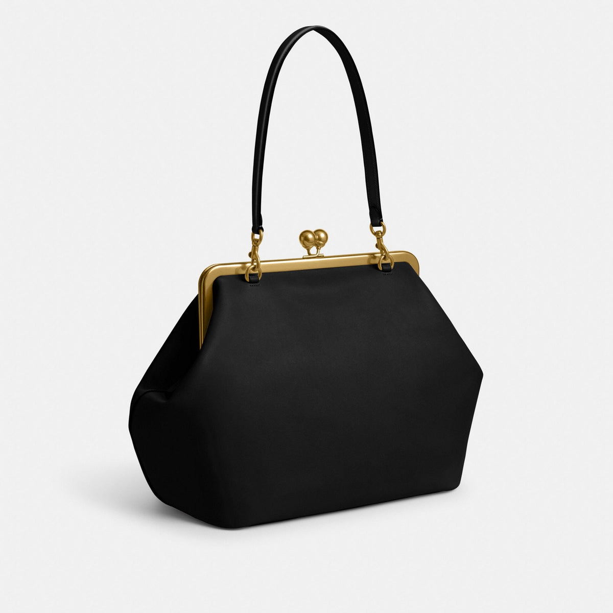 Coach Kisslock Frame Bag - Brass/Black