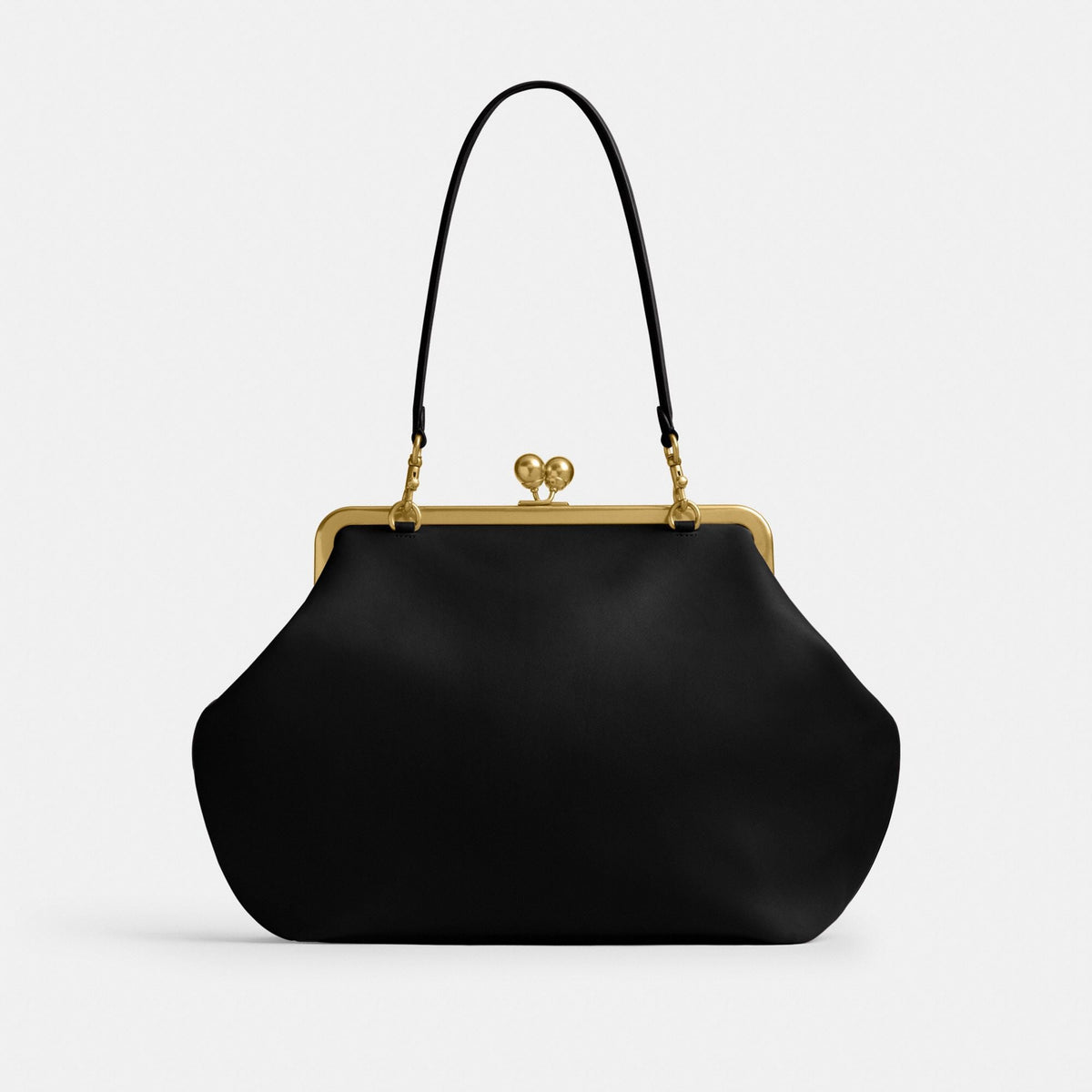 Coach Kisslock Frame Bag - Brass/Black