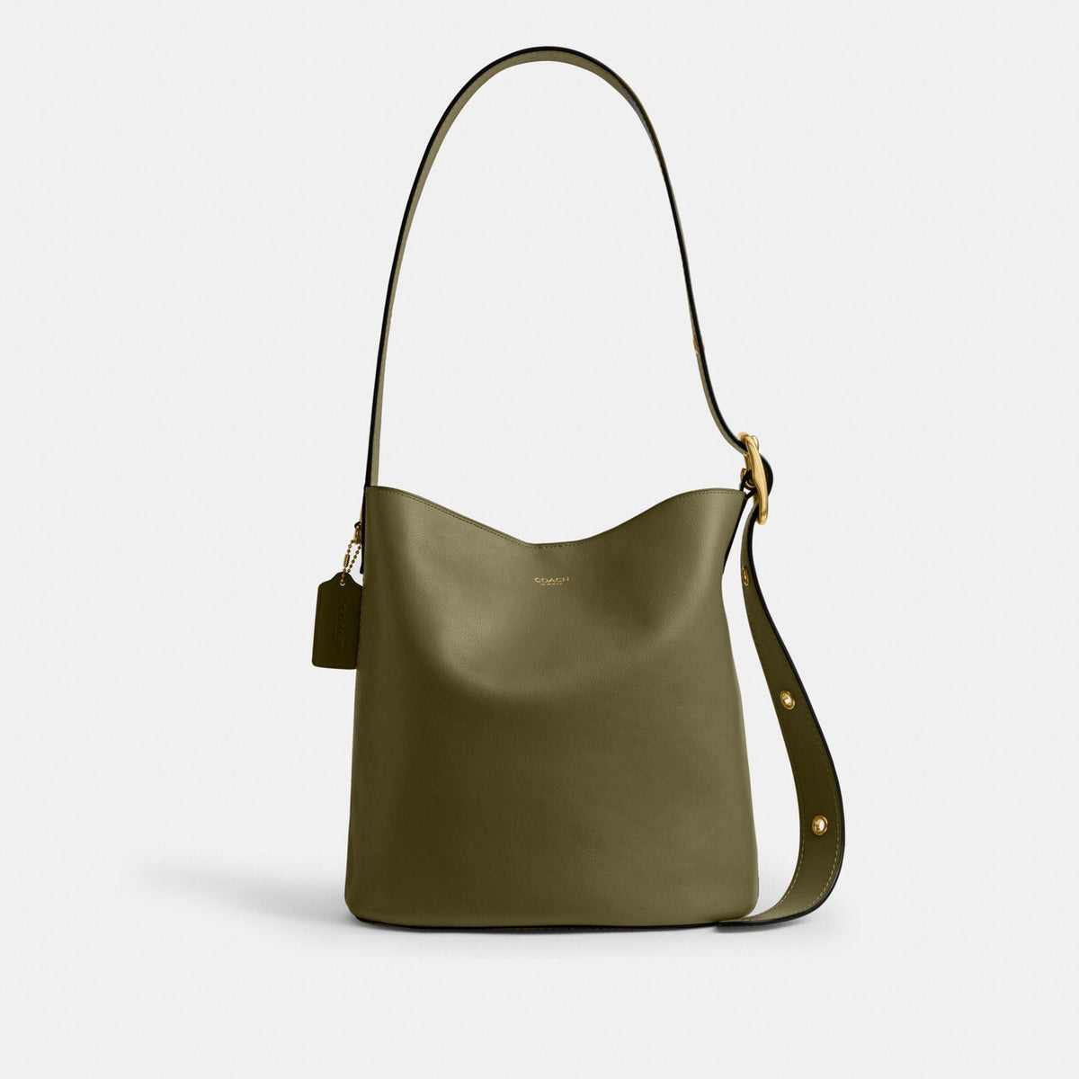 Coach Bleecker Bucket Bag - Brass/Olive