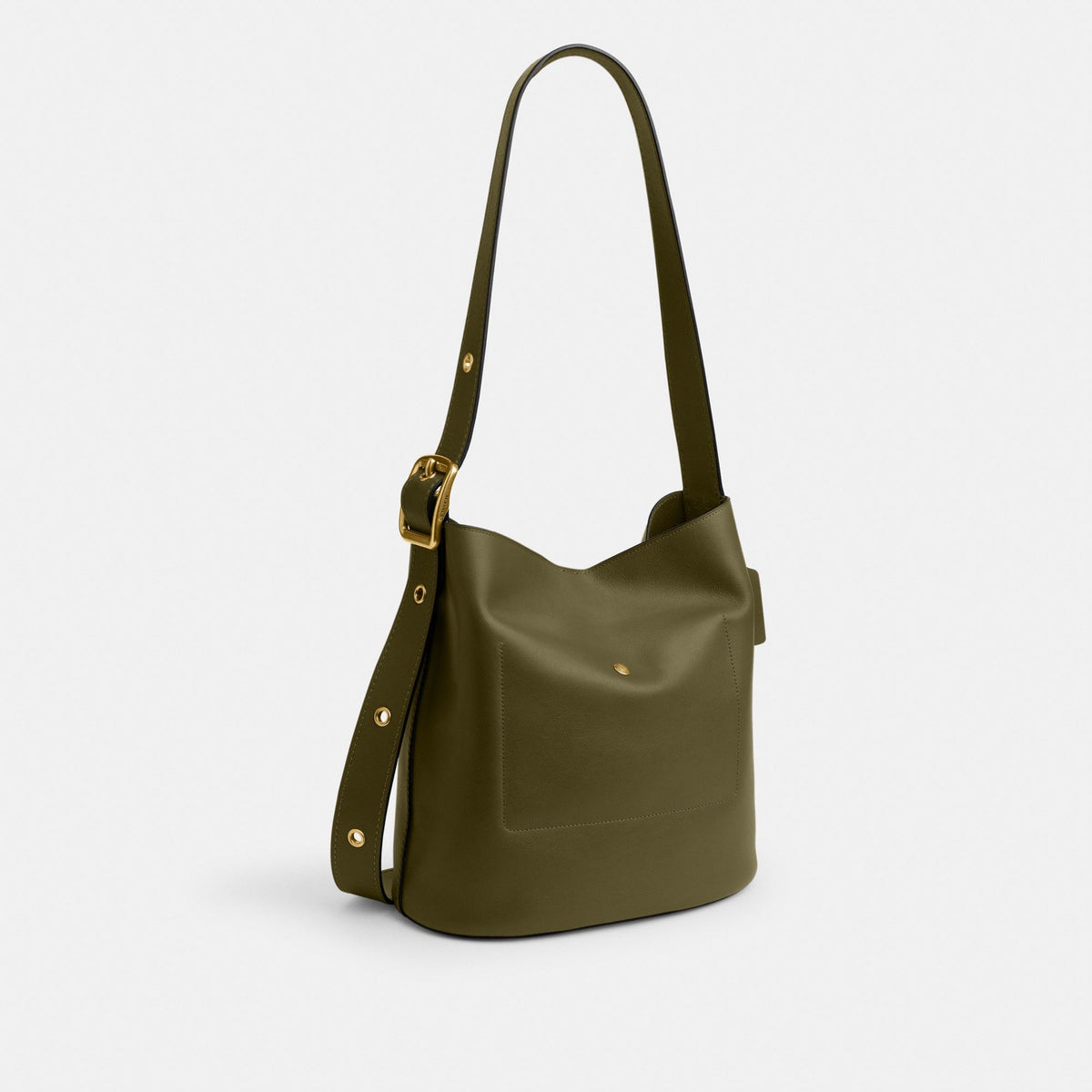 Coach Bleecker Bucket Bag - Brass/Olive