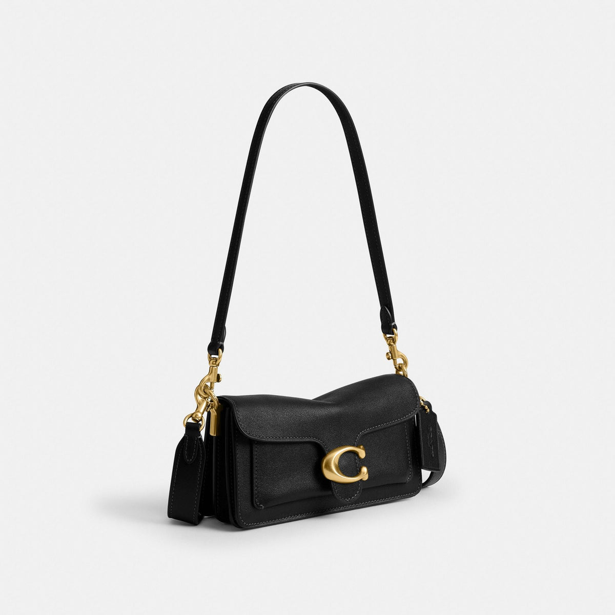 Coach Soft Tabby Shoulder Bag - Brass/Black