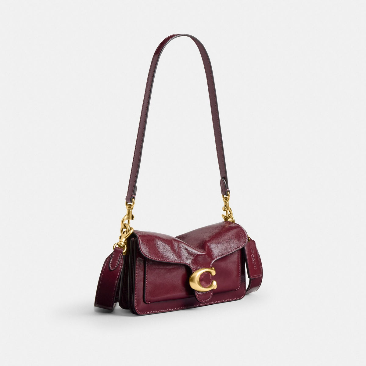 Coach Tabby Shoulder Bag 20 - Brass/Dark Cherry