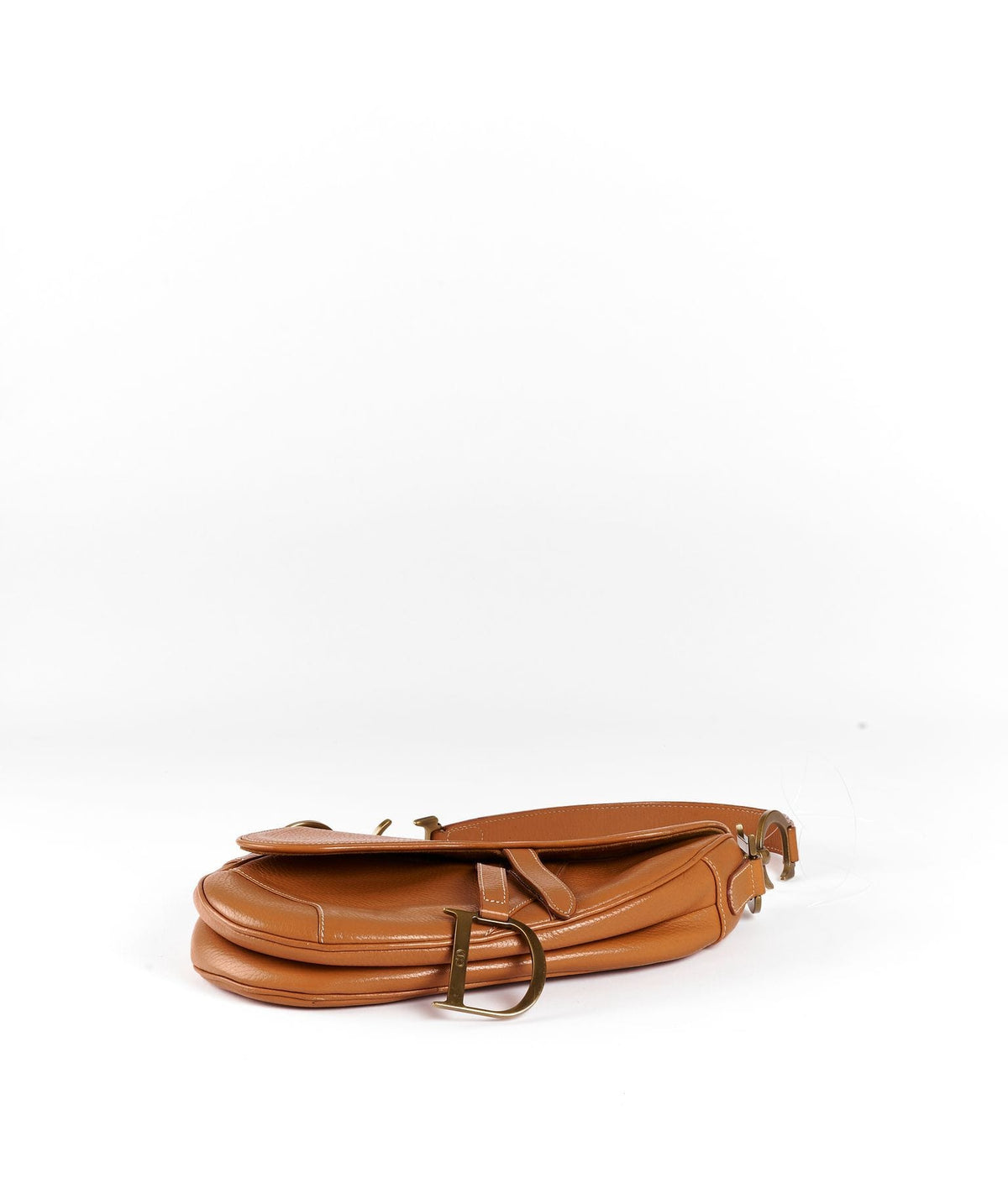 Dior Brown Leather Saddle Bag GHW