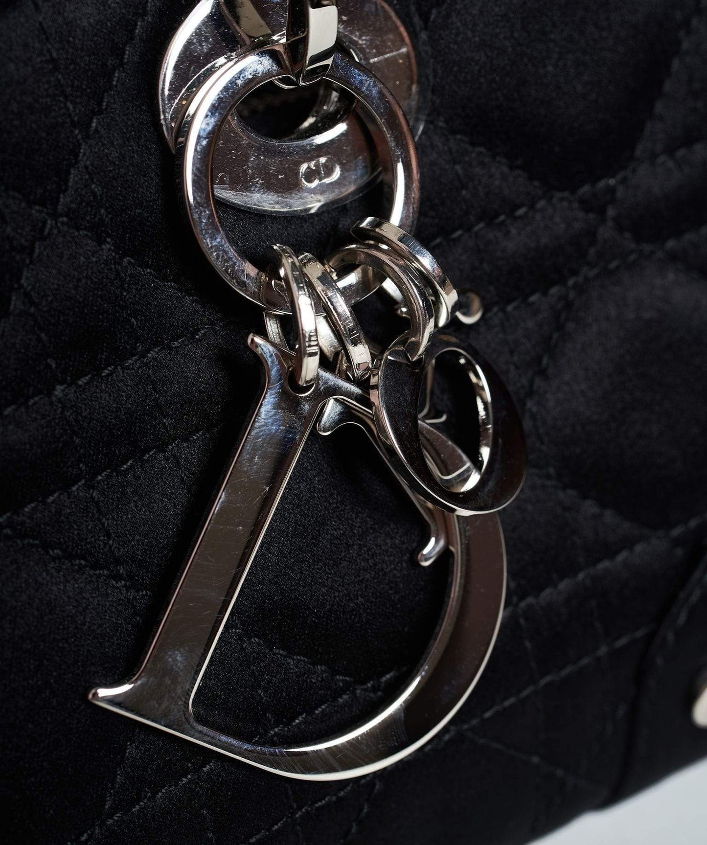 Christian Dior Black Cannage Top Handle Bag GHW  AGL1036