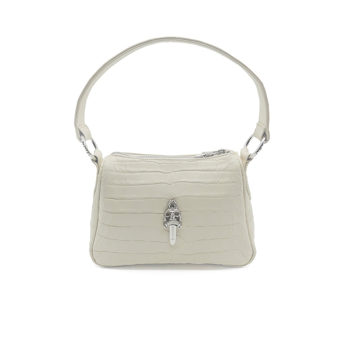 Chrome Hearts White Alligator Leather Nugget Bag