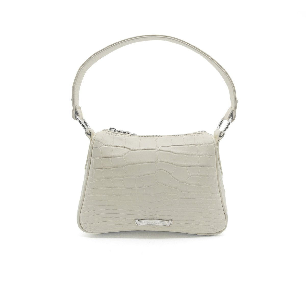 Chrome Hearts White Alligator Leather Nugget Bag