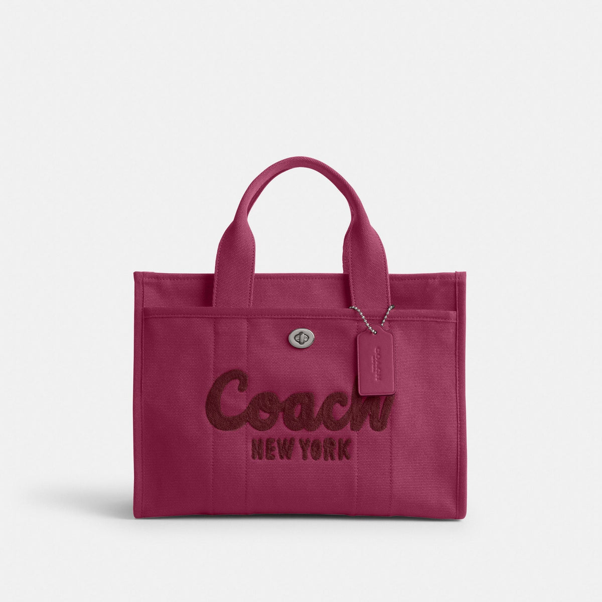 Coach Cargo Tote - Silver/Pink