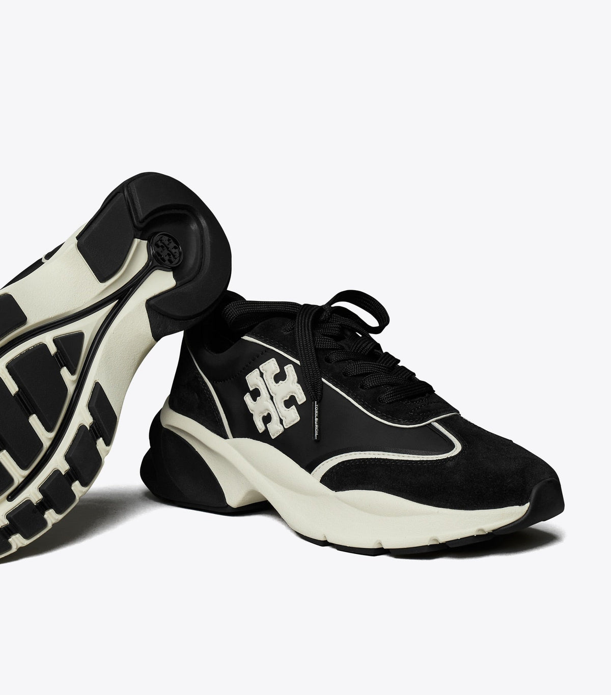 Tory Burch Good Luck Trainer - Perfect Black / New Ivory