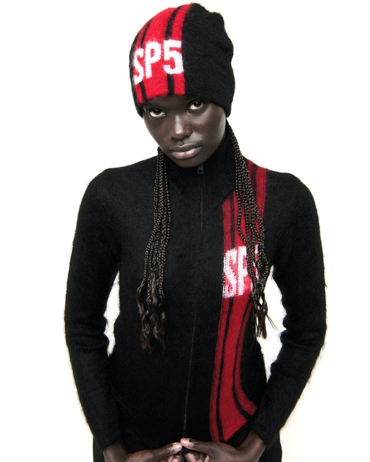 RALLY KNIT ZIP SWEATER