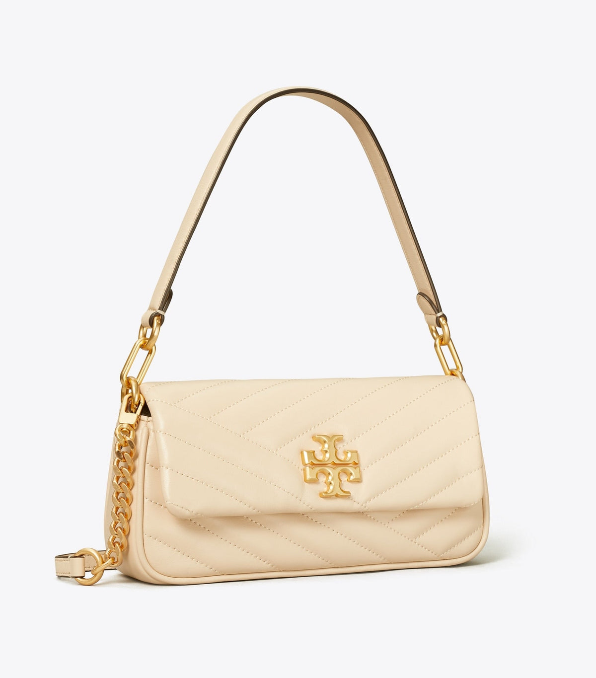 Tory Burch Kira Chevron Small Shoulder Bag - New Cream