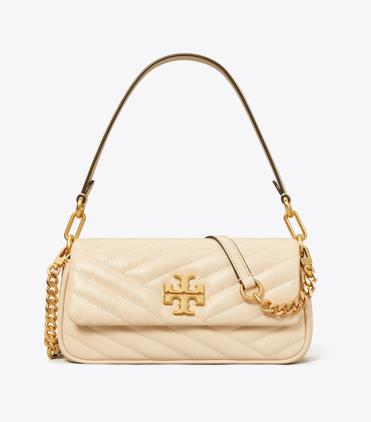 Tory Burch Kira Chevron Small Shoulder Bag - New Cream