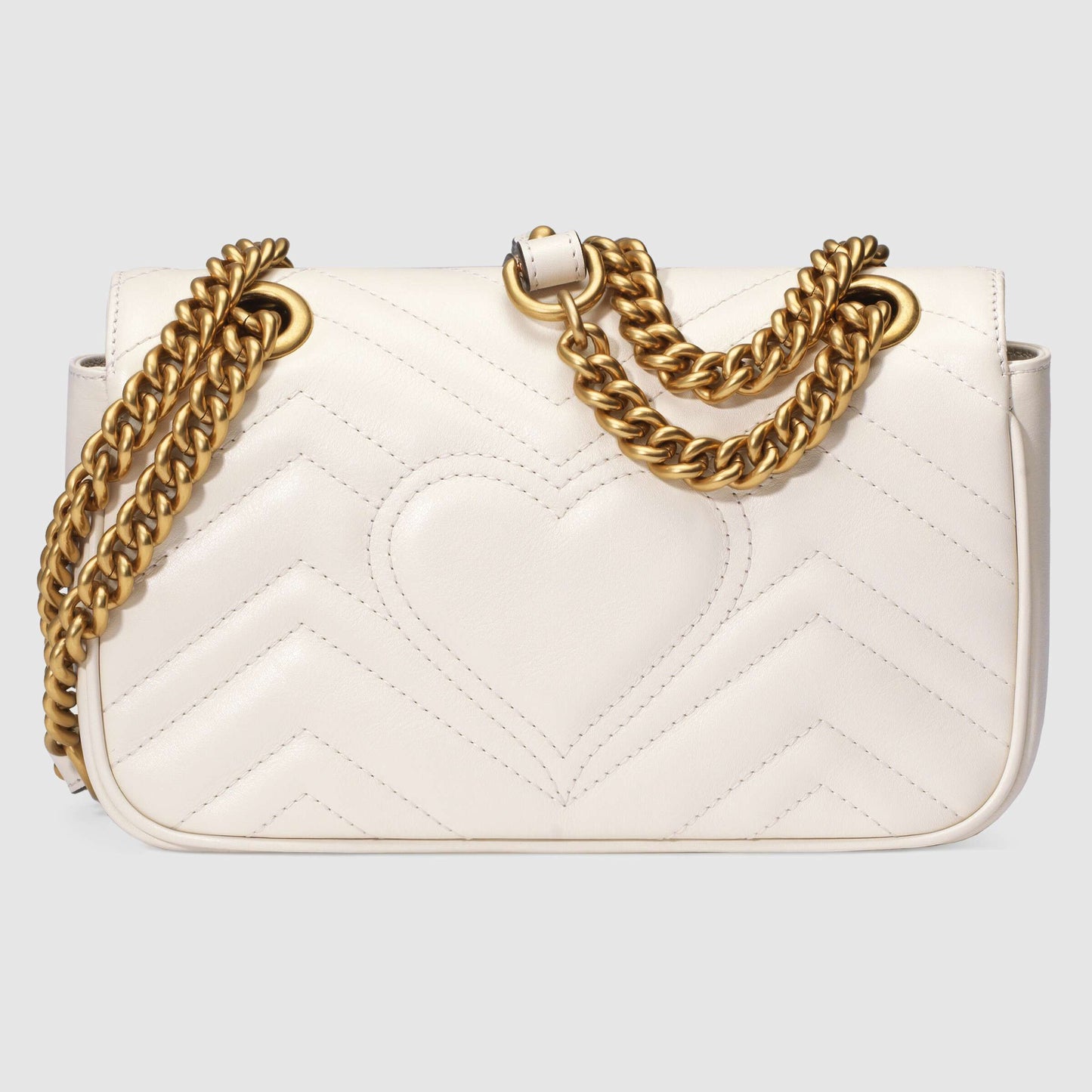 Gucci GG Marmont Matelassé White Leather