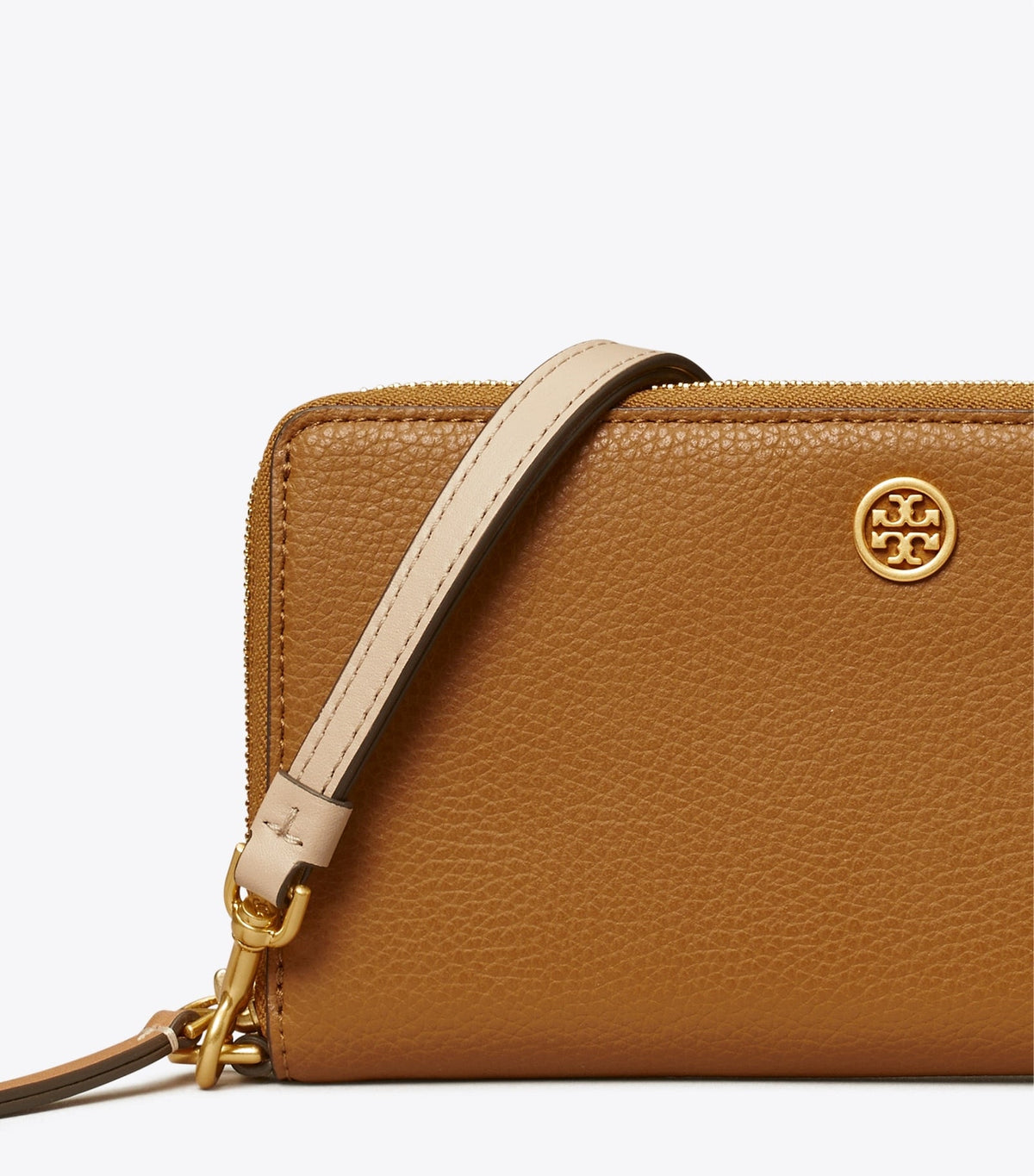 Tory Burch Robinson Zip Continental Wallet - Tiger's Eye