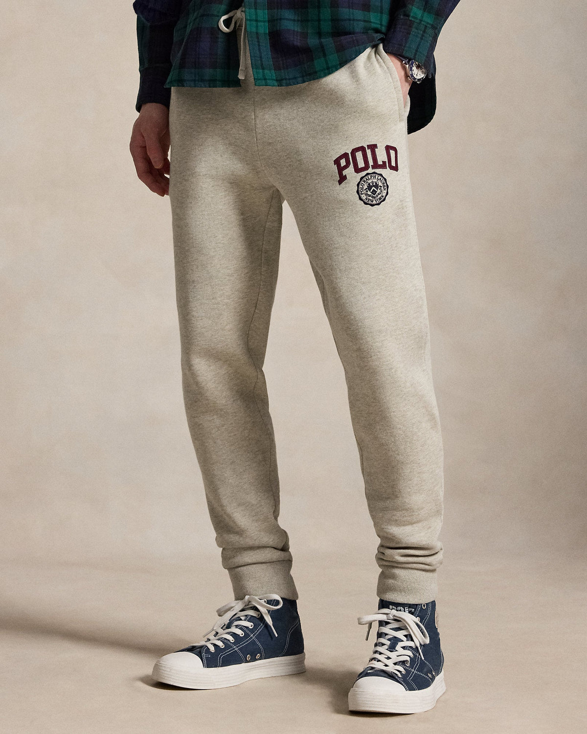 Ralph Lauren Logo Fleece Jogger - Sport Heather
