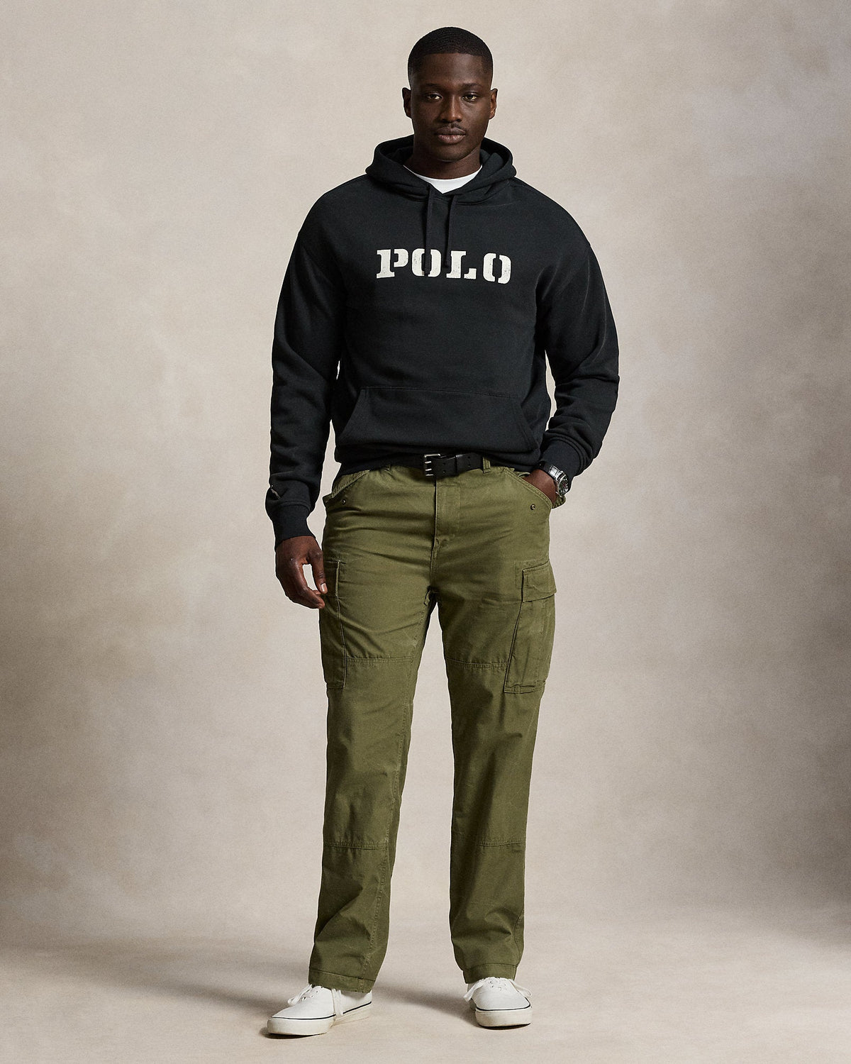 Ralph Lauren Logo Fleece Hoodie - Polo Black