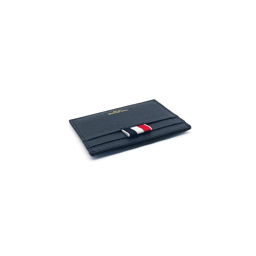 Thom Browne Blue Stripe Card Holder
