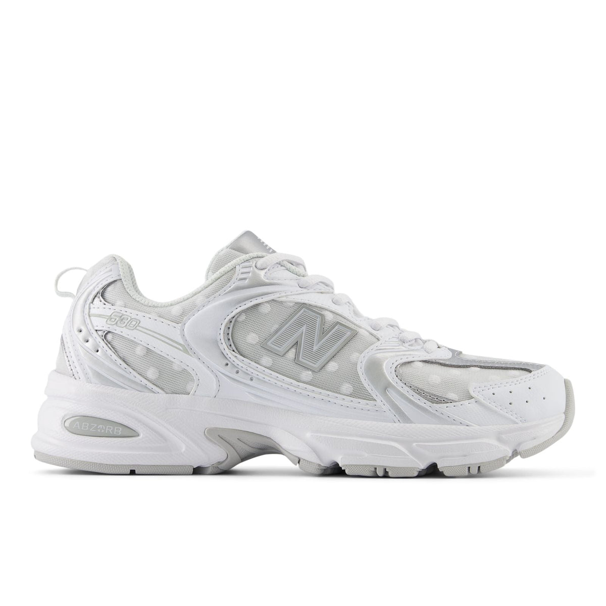New Balance 530 - White with Silver Metallic