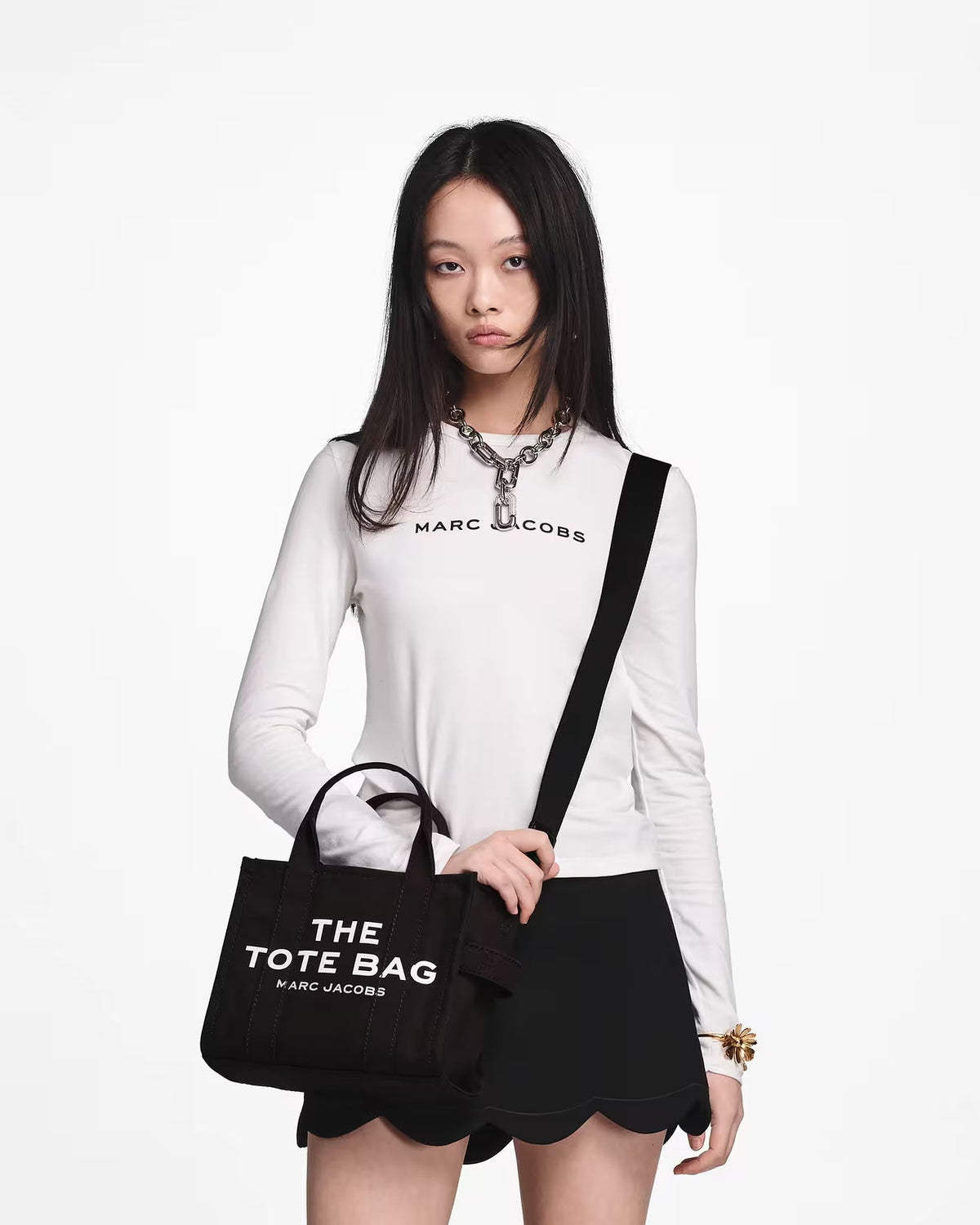Marc Jacobs The Tote Bag Small (Canvas) - Black