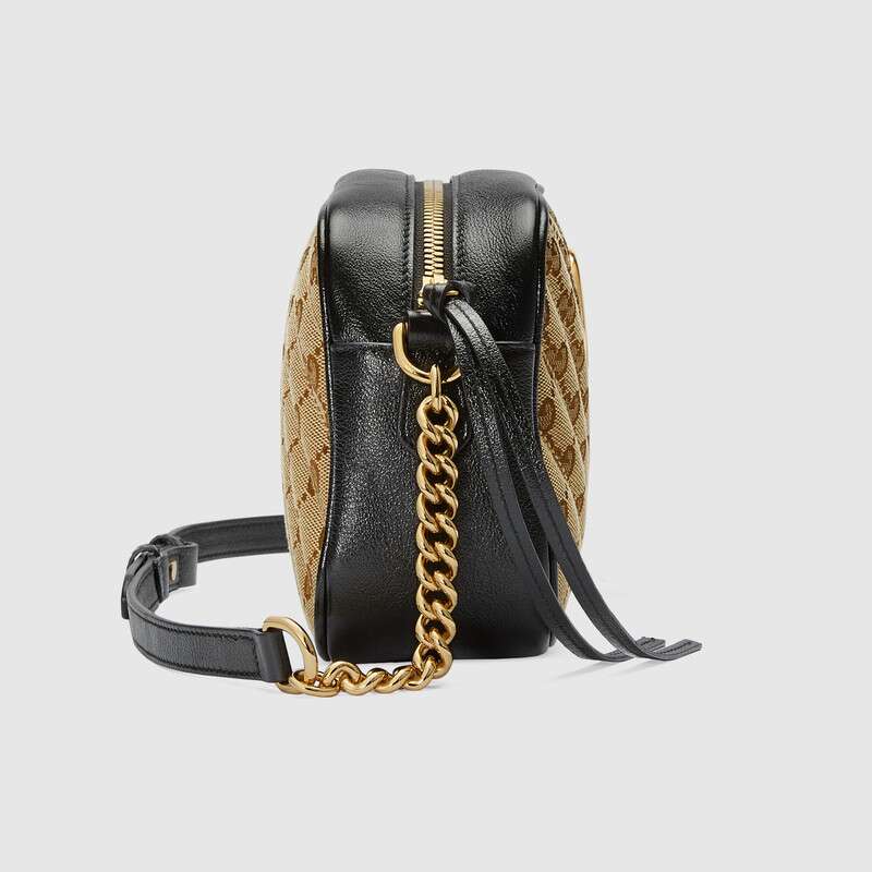 Gucci GG Marmont Medium Shoulder Bag Black Leather